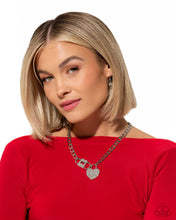 Load image into Gallery viewer, Paparazzi Lock Up Your Love - White Necklace