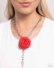Load image into Gallery viewer, Paparazzi ROSE and Cons - Red Necklace