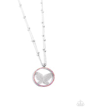 Load image into Gallery viewer, Paparazzi Festive Flight - Pink Heart Necklace