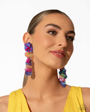 Load image into Gallery viewer, Paparazzi Under the Waves - Purple Earrings