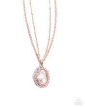 Load image into Gallery viewer, Paparazzi Beachy Baroness - Rose Gold Necklace