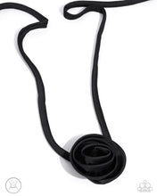 Load image into Gallery viewer, Paparazzi Rosette Reality - Black Choker Necklace
