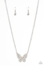 Load image into Gallery viewer, Paparazzi Baroque Butterfly - White Butterfly Necklace