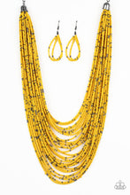 Load image into Gallery viewer, Paparazzi Rio Rainforest - Yellow Seed Bead Necklace