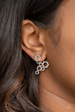 Load image into Gallery viewer, Paparazzi Six-Sided Shimmer - Silver Post Earrings