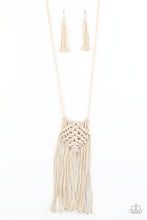 Load image into Gallery viewer, Paparazzi Macrame Mantra - White Necklace