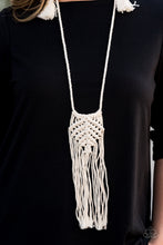 Load image into Gallery viewer, Paparazzi Macrame Mantra - White Necklace