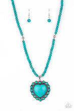 Load image into Gallery viewer, Paparazzi A Heart Of Stone - Blue Heart Necklace