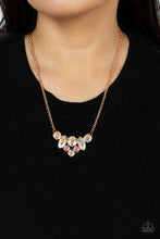 Load image into Gallery viewer, Paparazzi Lavishly Loaded - Copper IRIDESCENT Necklace