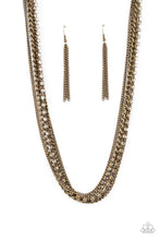 Load image into Gallery viewer, Paparazzi Free to CHAINge My Mind - Brass Necklace
