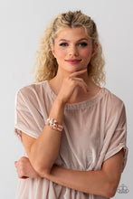 Load image into Gallery viewer, Paparazzi Luminous Laurels - Rose Gold Bracelet