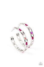Load image into Gallery viewer, Paparazzi The Gem Fairy - Pink Hoop Earrings