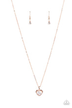 Load image into Gallery viewer, Paparazzi Effulgently Engaged - Rose Gold Necklace