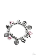 Load image into Gallery viewer, Paparazzi Charming Crush - Pink Bracelet