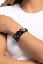 Load image into Gallery viewer, Paparazzi Coat of Arms Couture - Black Bracelet