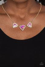 Load image into Gallery viewer, Paparazzi State of the HEART - Gold Necklace