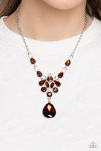 Load image into Gallery viewer, Paparazzi TWINKLE of an Eye - Brown Necklace
