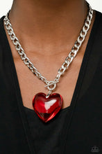 Load image into Gallery viewer, Paparazzi GLASSY-Hero - Red Necklace