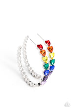 Load image into Gallery viewer, Paparazzi Hypnotic Heart Attack - Multi Hoop Earrings
