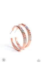 Load image into Gallery viewer, Paparazzi Glitzy by Association - Copper Hoop Earrings
