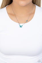 Load image into Gallery viewer, Paparazzi Cant BUTTERFLY Me Love - Blue Necklace