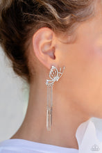Load image into Gallery viewer, Paparazzi A Few Of My Favorite WINGS - White Earrings