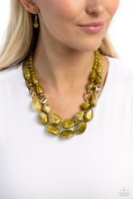Load image into Gallery viewer, Paparazzi Seize the Statement - Green Necklace