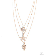 Load image into Gallery viewer, Paparazzi Seashell Sonata - Rose Gold Necklace