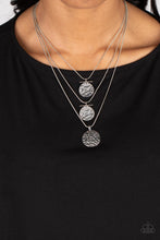 Load image into Gallery viewer, Paparazzi Dizzying Discs - Silver Necklace
