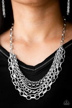 Load image into Gallery viewer, Paparazzi Color Bomb - Silver Chain Necklace