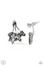 Load image into Gallery viewer, Paparazzi Deco Dynamite - White/Silver Jacket Earrings