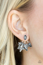 Load image into Gallery viewer, Paparazzi Deco Dynamite - White/Silver Jacket Earrings