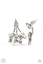 Load image into Gallery viewer, Paparazzi Deco Dynamite - White/Silver Jacket Earrings