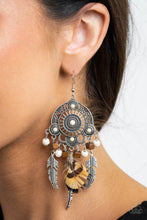 Load image into Gallery viewer, Paparazzi Desert Plains - Feather Earrings