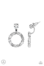 Load image into Gallery viewer, Paparazzi Diamond Halo - White Post Earrings