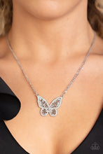 Load image into Gallery viewer, Paparazzi Baroque Butterfly - White Butterfly Necklace
