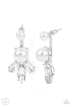 Load image into Gallery viewer, Paparazzi Extra Elite - White Jacket Earrings