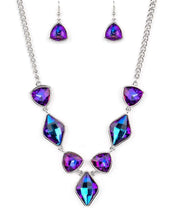 Load image into Gallery viewer, Paparazzi Glittering Geometrics - Blue Necklace