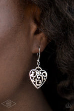 Load image into Gallery viewer, Paparazzi FILIGREE Your Heart With Love - Silver Heart Necklace