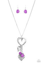 Load image into Gallery viewer, Paparazzi Flirty Fashionista - Purple Heart Necklace