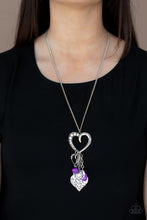 Load image into Gallery viewer, Paparazzi Flirty Fashionista - Purple Heart Necklace