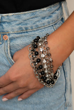 Load image into Gallery viewer, Paparazzi Heiress Hustle - Black Muliti Chain Bracelet