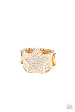 Load image into Gallery viewer, Paparazzi Here Come The Fireworks - Gold Star Ring
