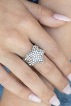 Load image into Gallery viewer, Paparazzi Here Come The Fireworks - White Star Ring