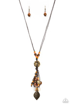 Load image into Gallery viewer, Paparazzi Knotted Keepsake - Orange Necklace