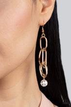 Load image into Gallery viewer, Paparazzi Park Avenue Princess - Gold Earrings
