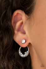Load image into Gallery viewer, Paparazzi Rich Blitz - White Jacket Earrings