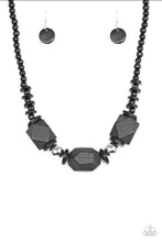 Load image into Gallery viewer, Paparazzi Costa Maya Majesty - Black Wooden Necklace