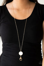 Load image into Gallery viewer, Shimmering Seashores - Gold Paparazzi Lanyard