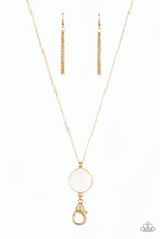 Load image into Gallery viewer, Shimmering Seashores - Gold Paparazzi Lanyard
